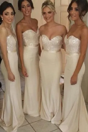 Elegant Sweet Heart Mermaid Pretty Bridesmaid Dresses, Wedding Party Dress, MB137