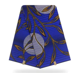 European Swiss Cotton Print Multi Floral Blue Design