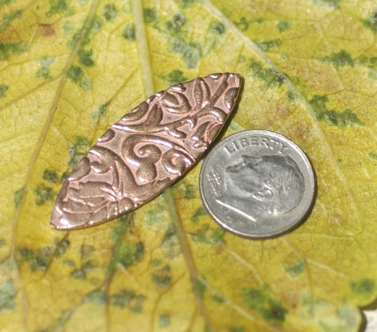 Eye Pointed Oval Blank 38mm x 13mm 20g Shape Cutout for Enameling Stamping Texturing - Variety of Metals