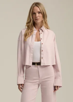 Favorite Daughter - Crop Ex Boyfriend Jacket -Pale Pink