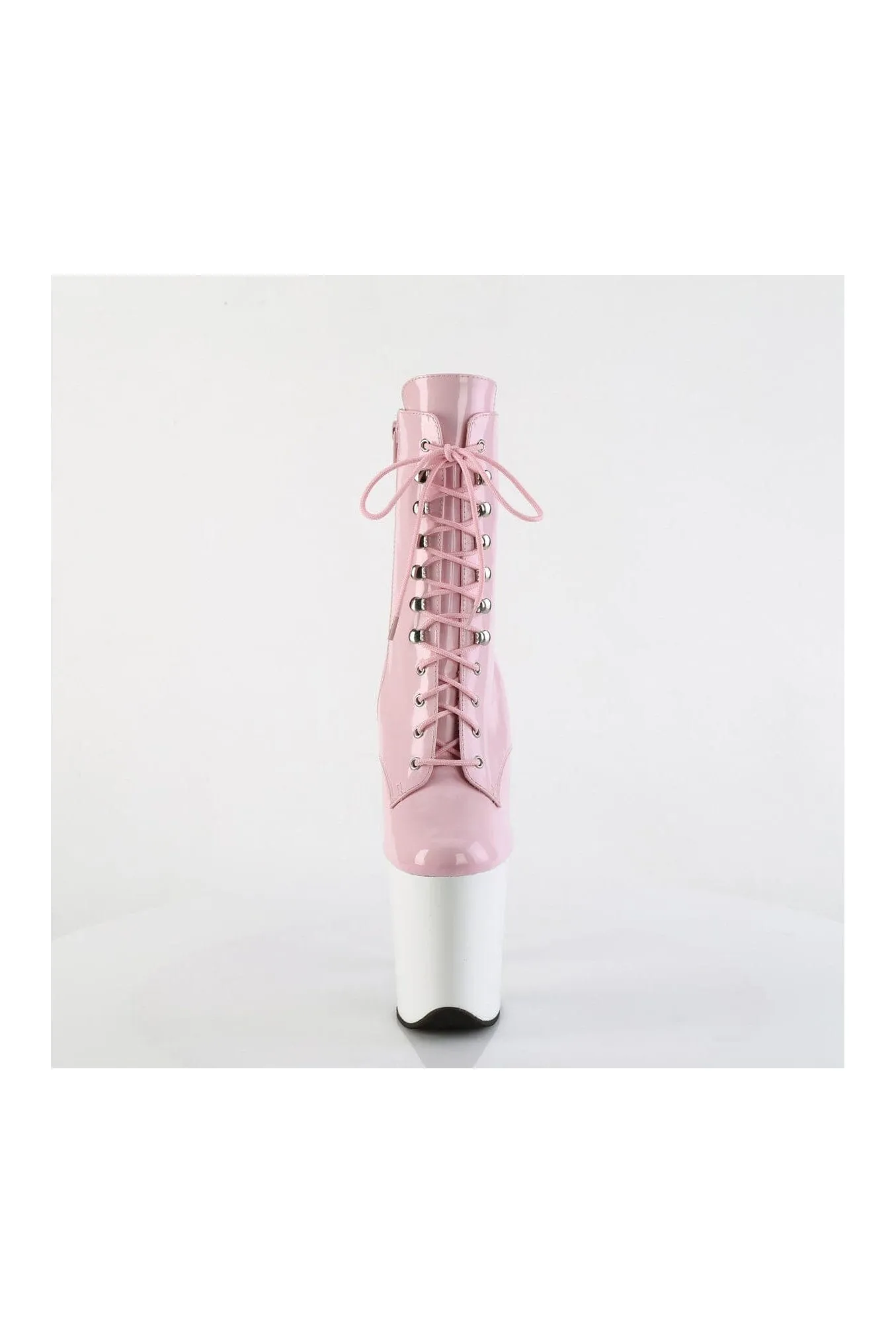FLAMINGO-1020 Pink Patent Ankle Boot