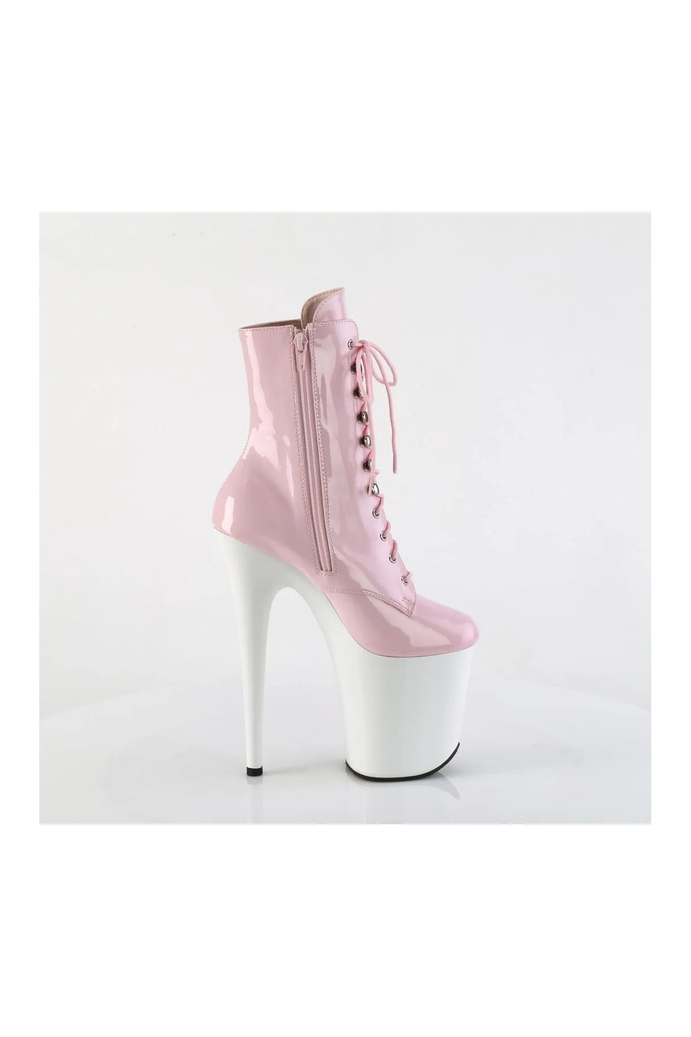 FLAMINGO-1020 Pink Patent Ankle Boot