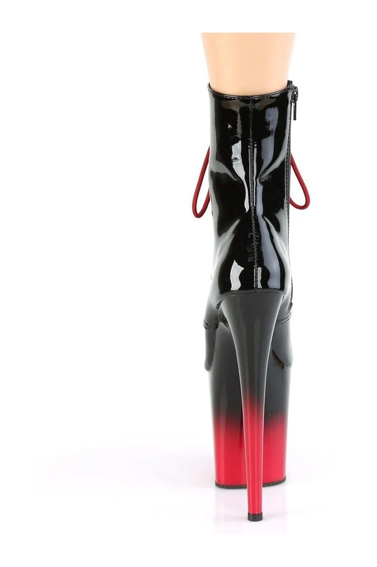 FLAMINGO-1020BR-H Exotic Boot | Black Patent