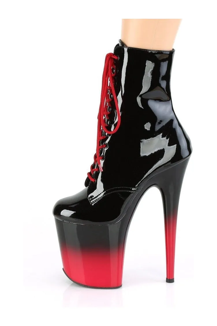 FLAMINGO-1020BR-H Exotic Boot | Black Patent
