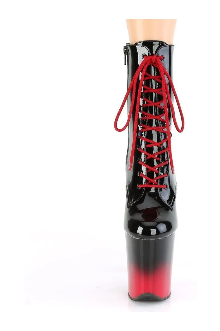 FLAMINGO-1020BR-H Exotic Boot | Black Patent