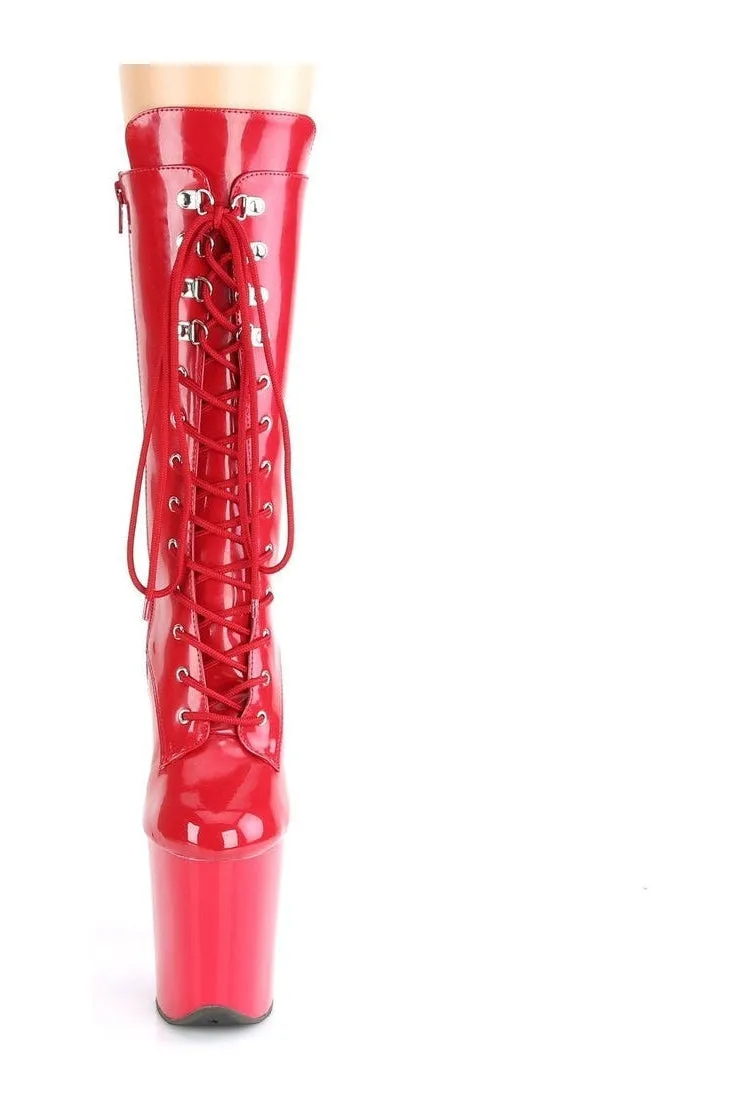 FLAMINGO-1050 Exotic Boot | Red Patent