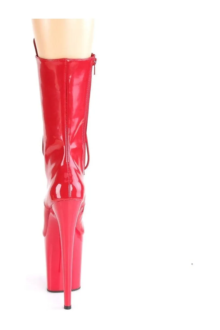 FLAMINGO-1050 Exotic Boot | Red Patent