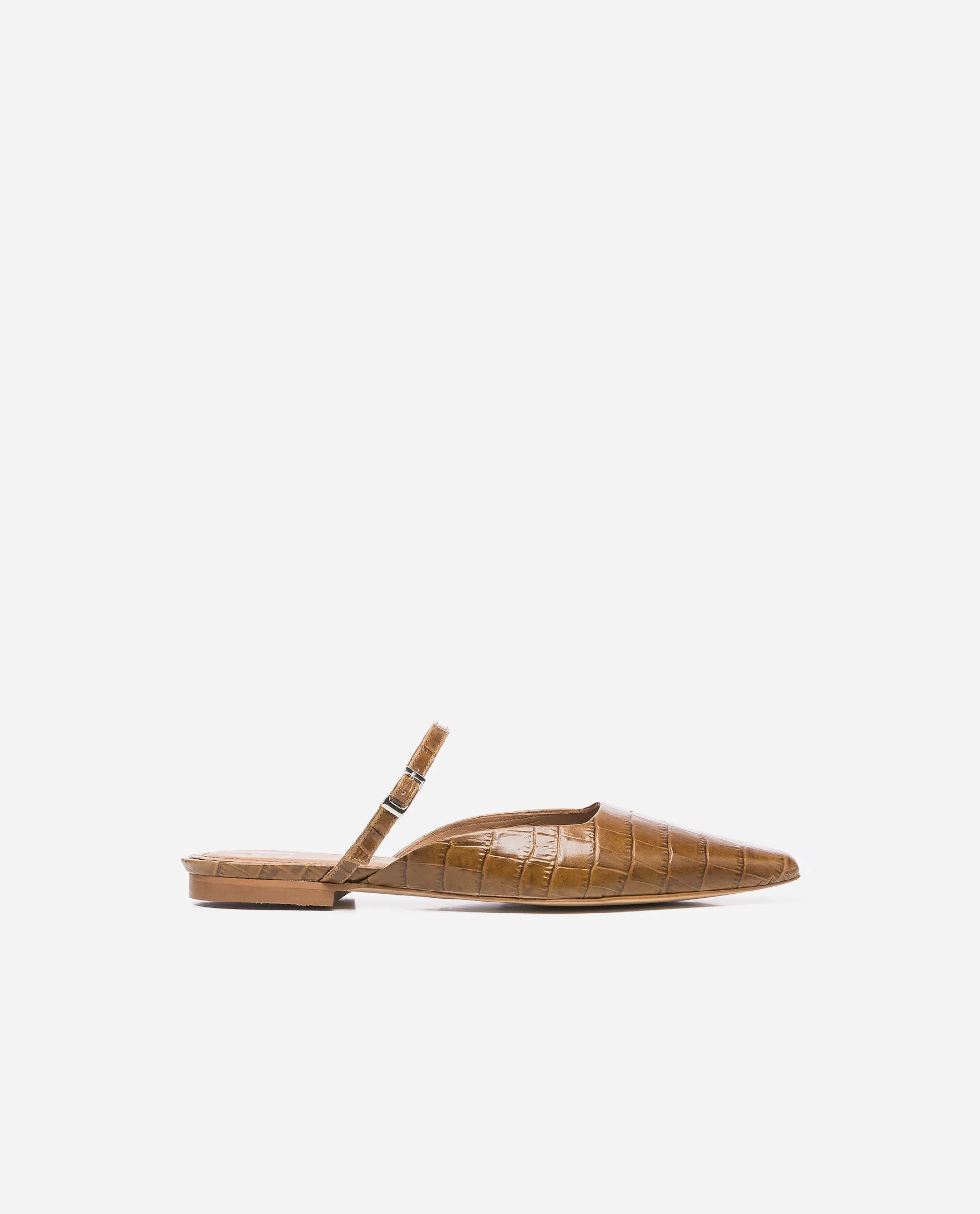 Flattered | Dolores Cognac Croco Leather
