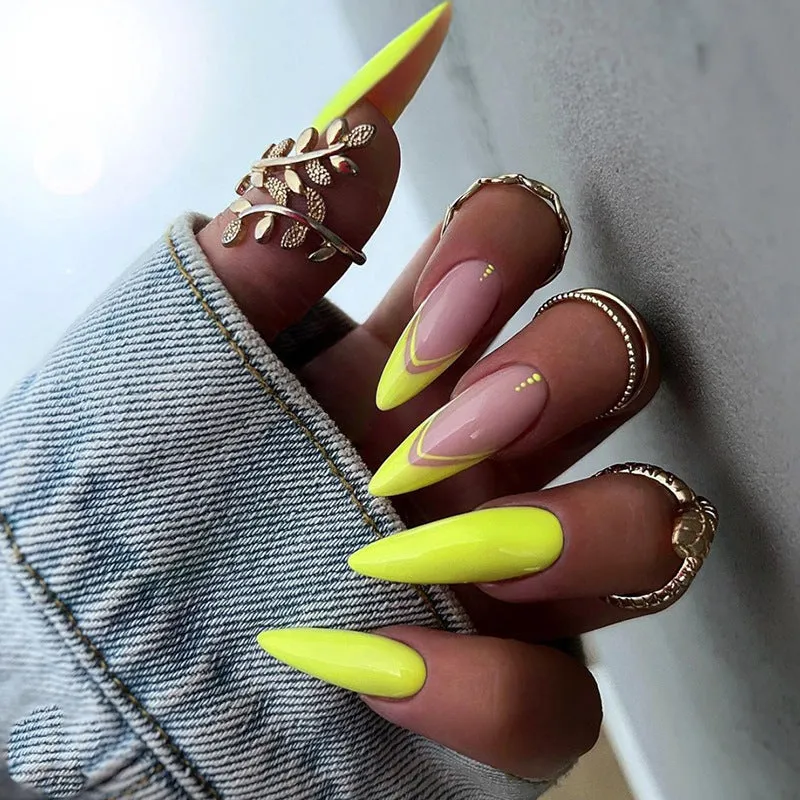 Fofosbeauty 6*24pcs Press on Nails, Artificial Acrylic Nails for Salon Quality in Seconds 04