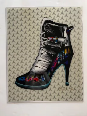 Graffiti Stiletto Sneaker
