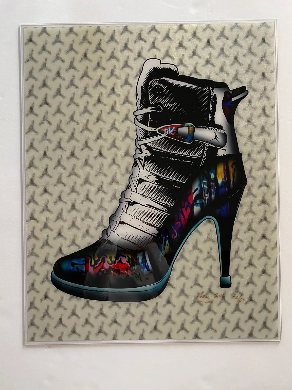 Graffiti Stiletto Sneaker