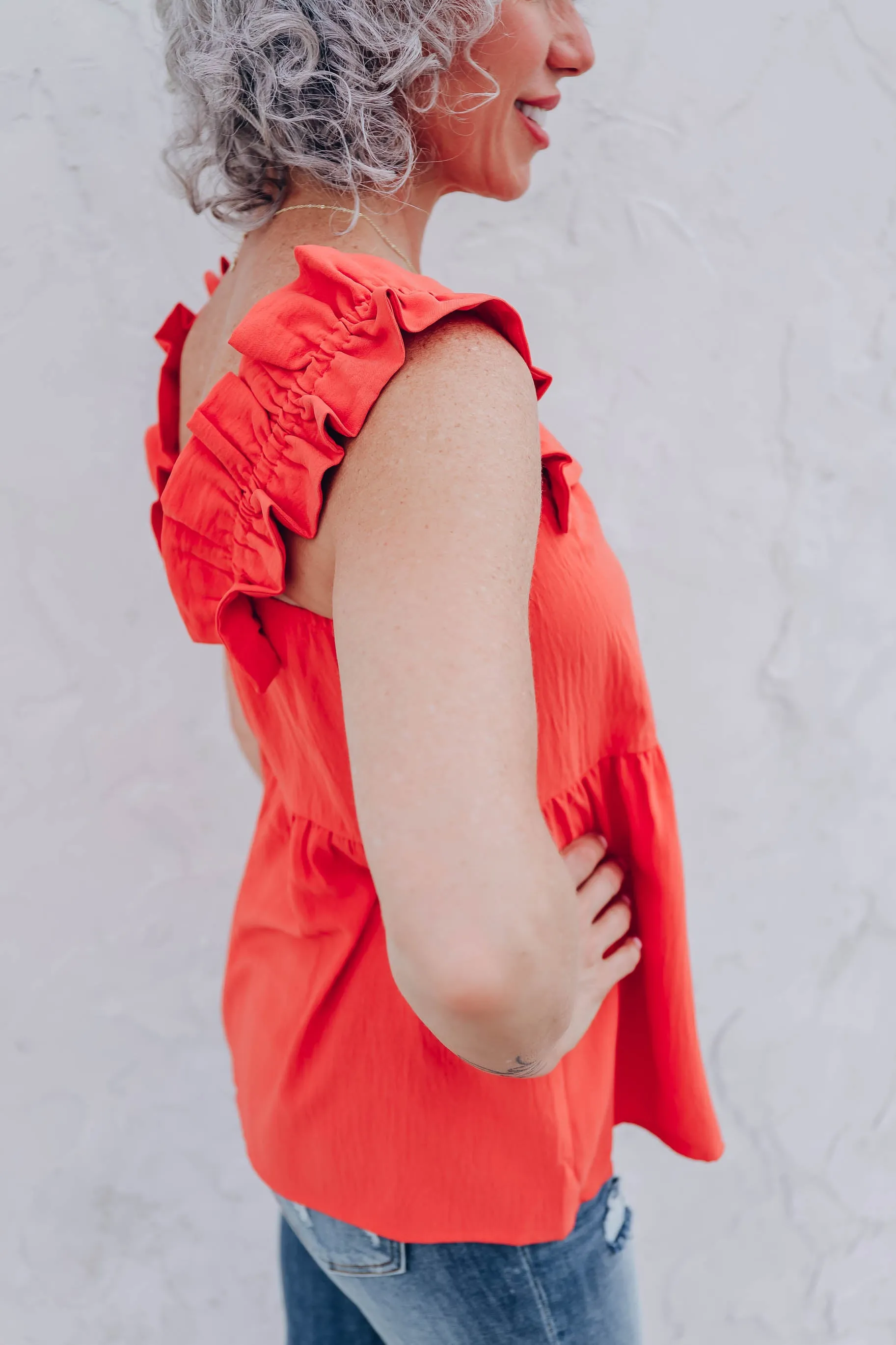 Happily Ruffled Chiffon Blouse