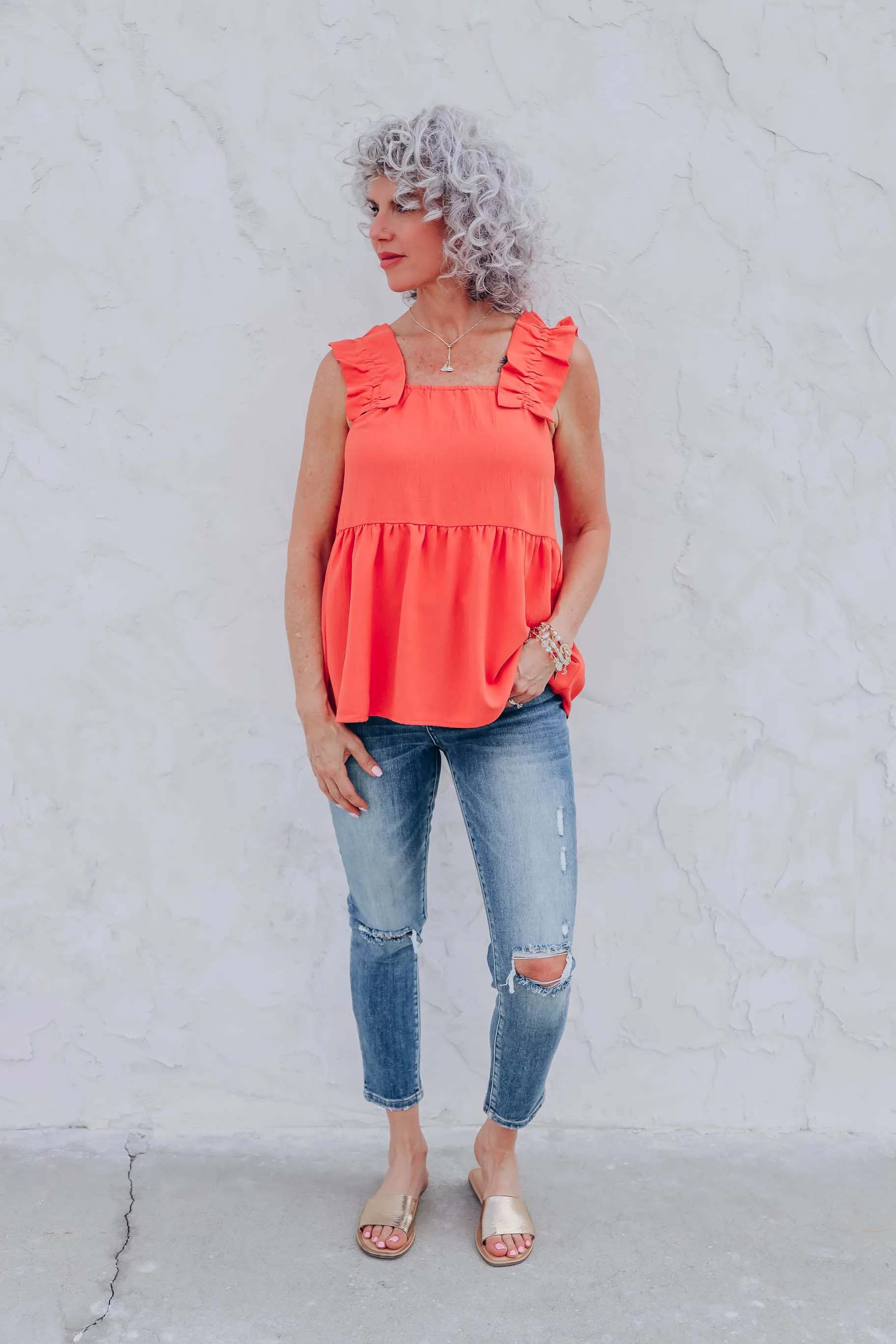 Happily Ruffled Chiffon Blouse