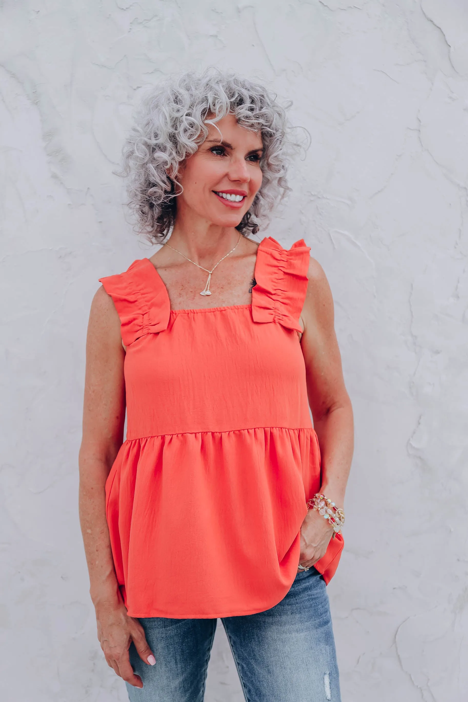 Happily Ruffled Chiffon Blouse