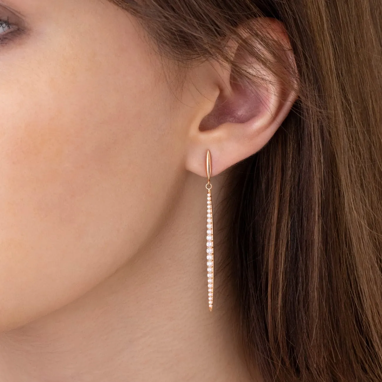 Hof 18K Yellow Gold Classic Stiletto Earrings