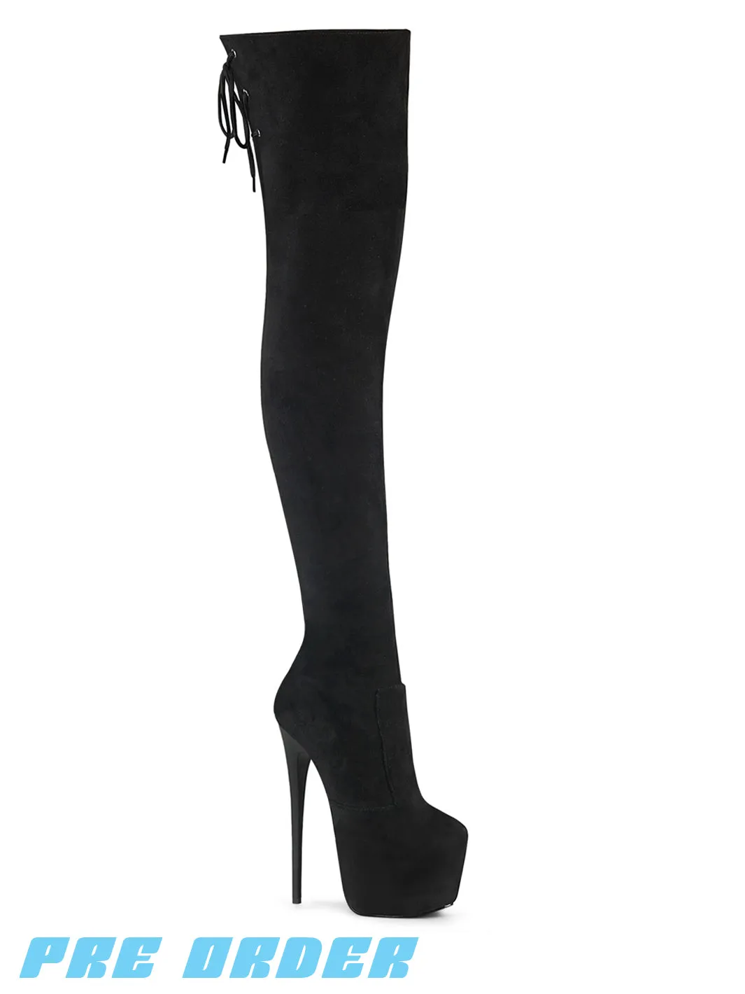 JUBILANT-3007FS - BLACK FAUX SUEDE ✰ PRE ORDER ✰