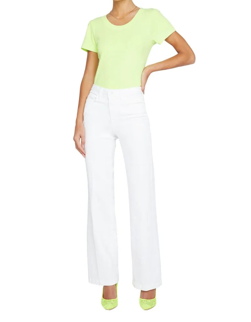 L'agence Scottie High Rise Wide Leg in Blanc