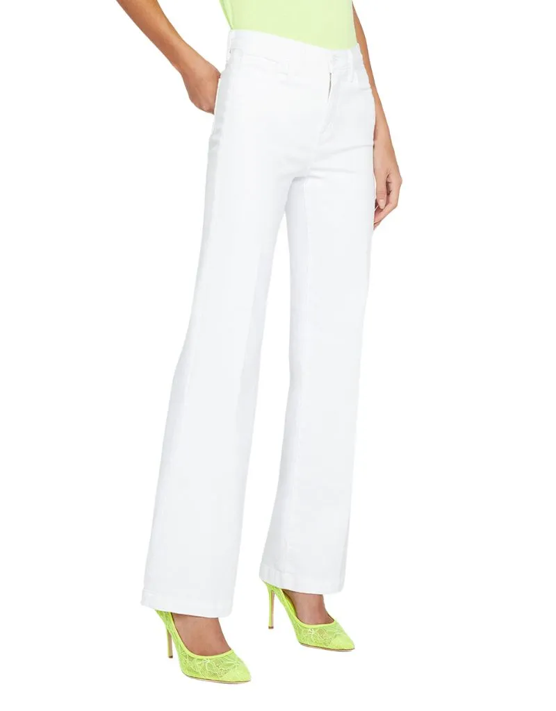 L'agence Scottie High Rise Wide Leg in Blanc