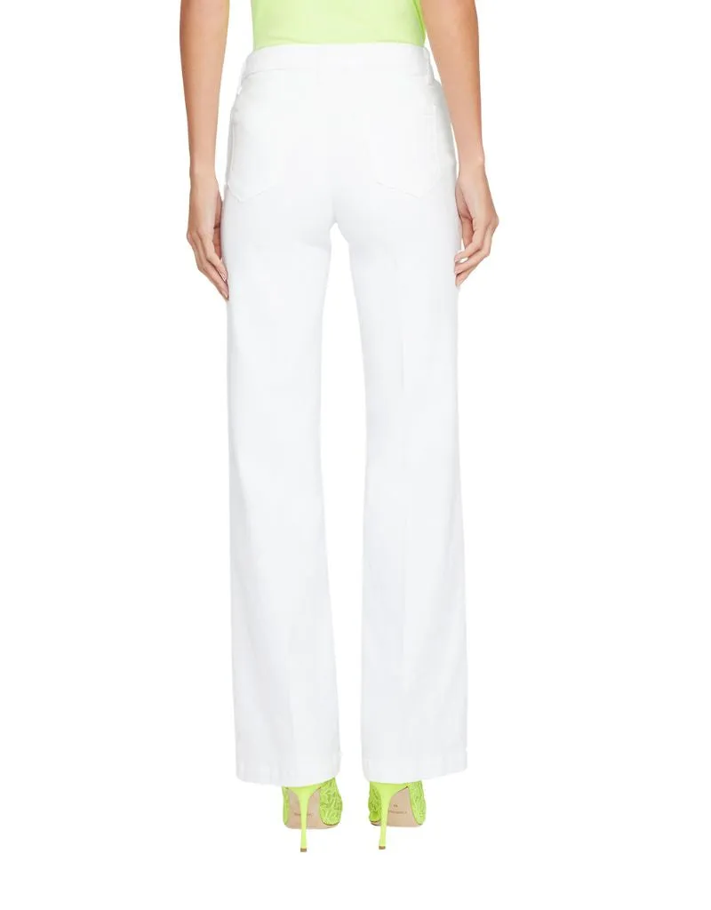 L'agence Scottie High Rise Wide Leg in Blanc