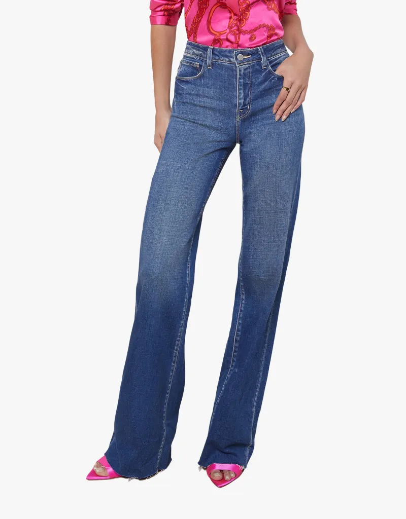 L'agence Scottie Wide Leg Jeans in Hasting