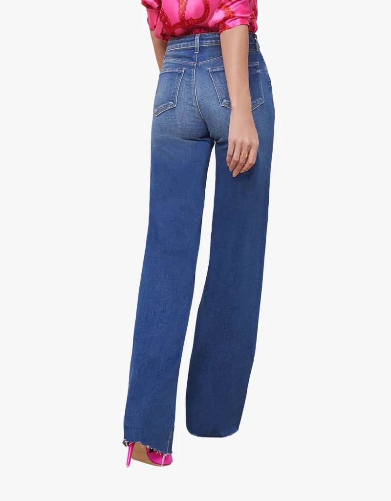 L'agence Scottie Wide Leg Jeans in Hasting