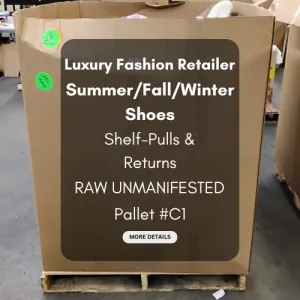 Luxury Fashion Retailer | Summer/Fall/Winter Shoe Pallets | NWOT & Returns | RAW UNMANIFESTED | Pallet #C1