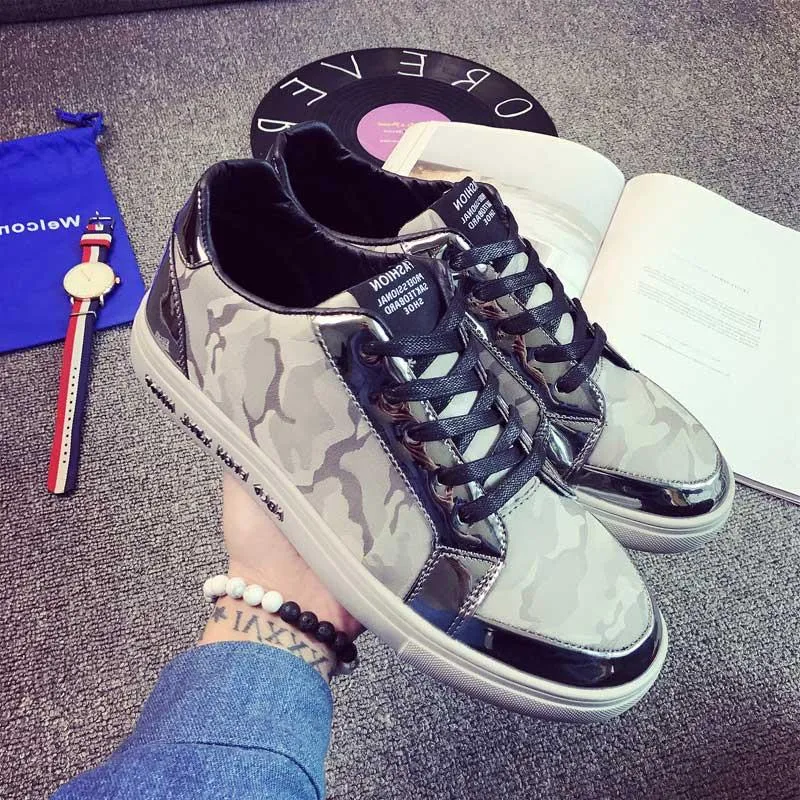 Men's Golden Camo Low Tops