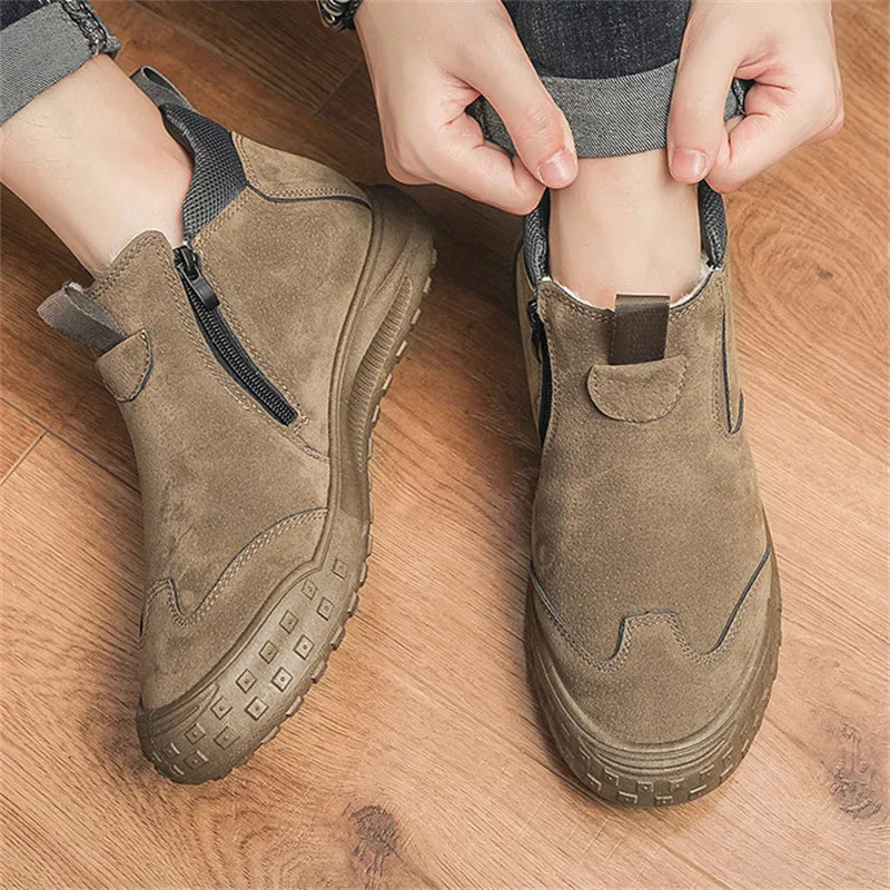 Men's Plus Velvet Warm Winter Snow Ankle Boots