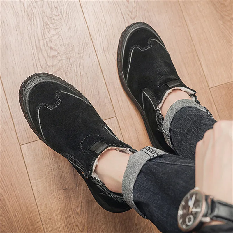 Men's Plus Velvet Warm Winter Snow Ankle Boots