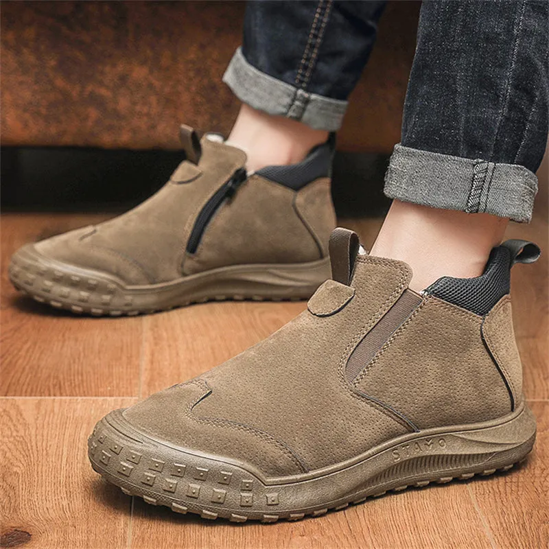 Men's Plus Velvet Warm Winter Snow Ankle Boots