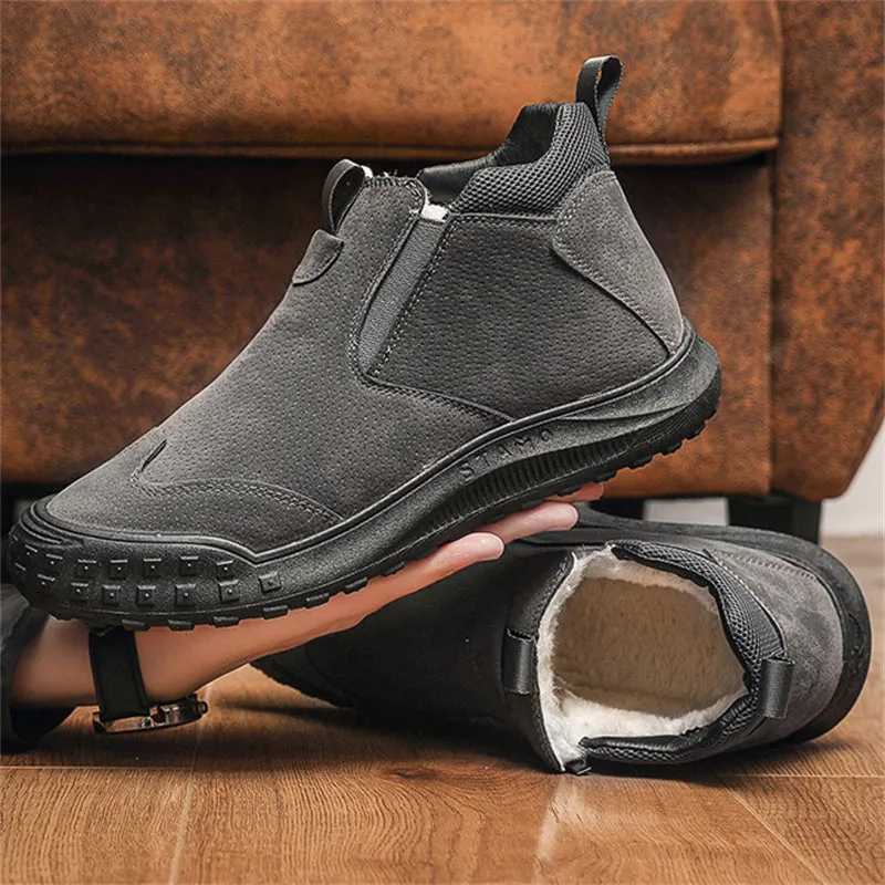 Men's Plus Velvet Warm Winter Snow Ankle Boots
