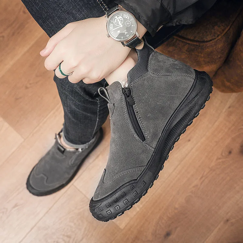 Men's Plus Velvet Warm Winter Snow Ankle Boots