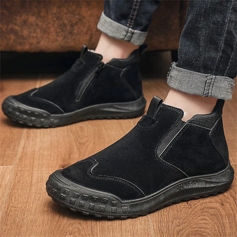 Men's Plus Velvet Warm Winter Snow Ankle Boots
