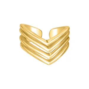 MIGRANT RING MIDI gold plated