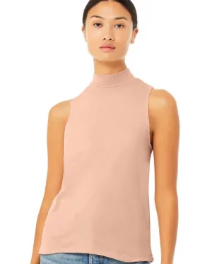 Mock Neck Tank (Peach)