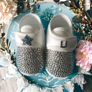 Monogram Bling Baby Boy Shoes