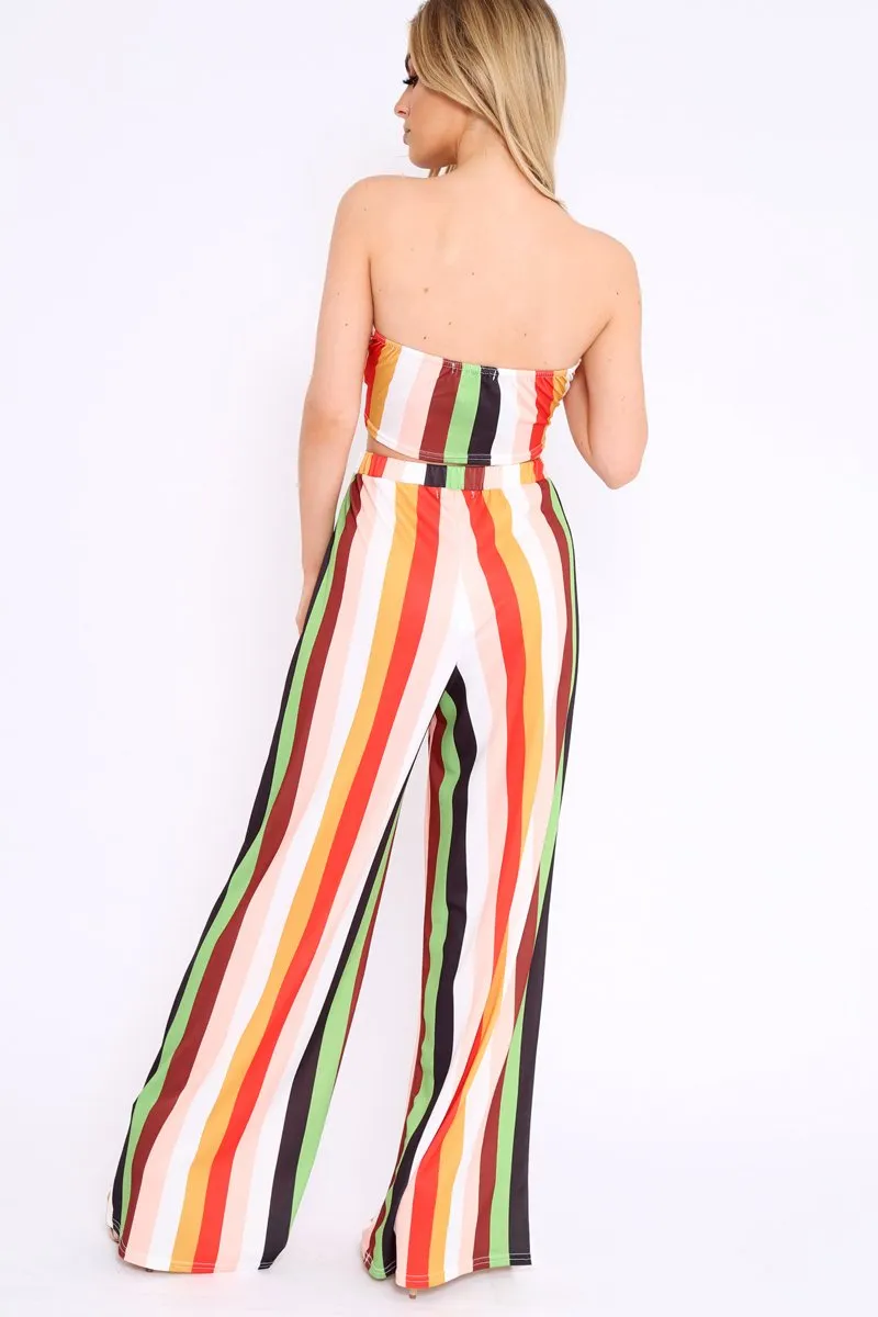 Multi Coloured Stripe Co-Ord Set - Haddy