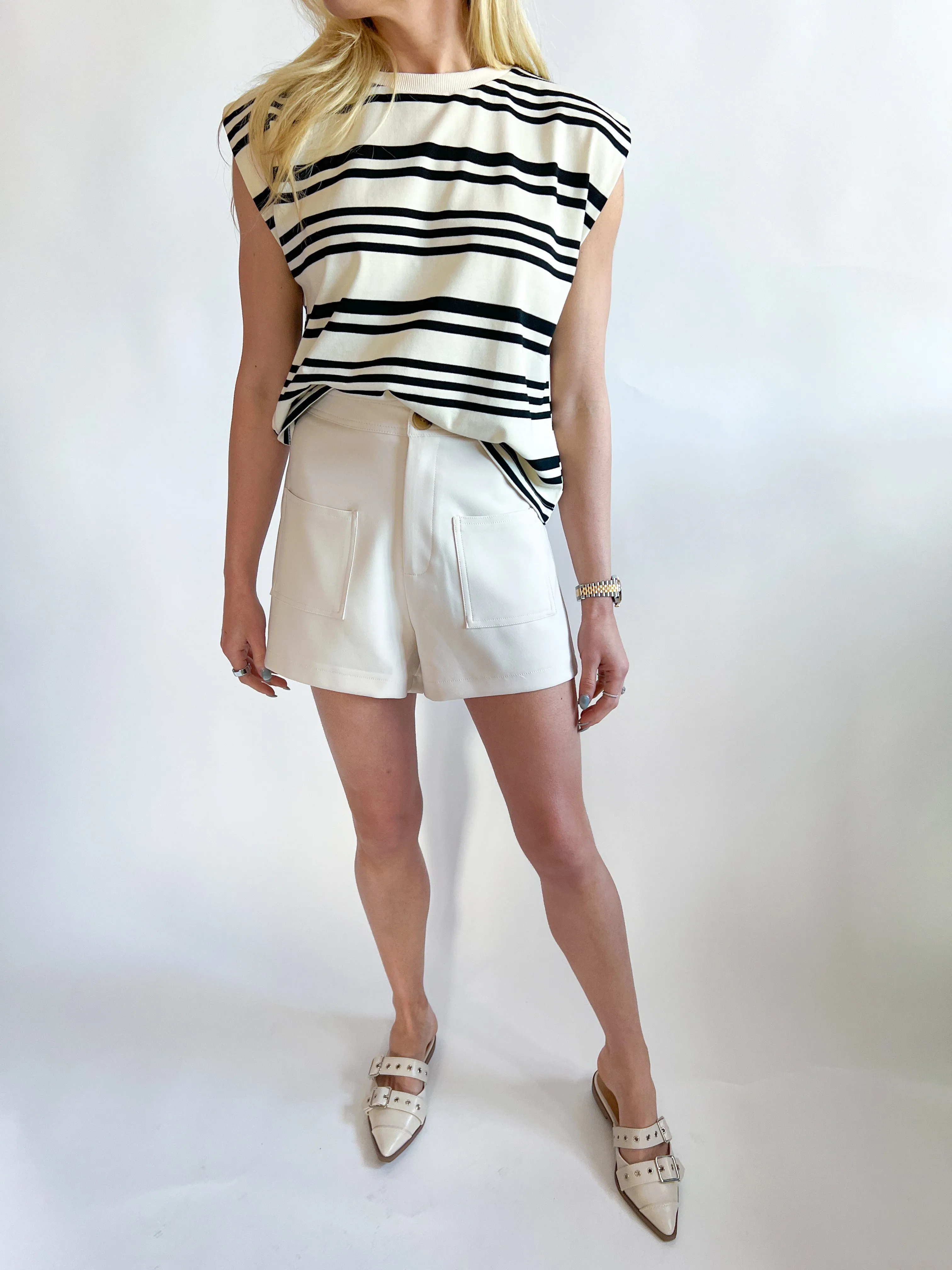 Multi Stripe Muscle Tee