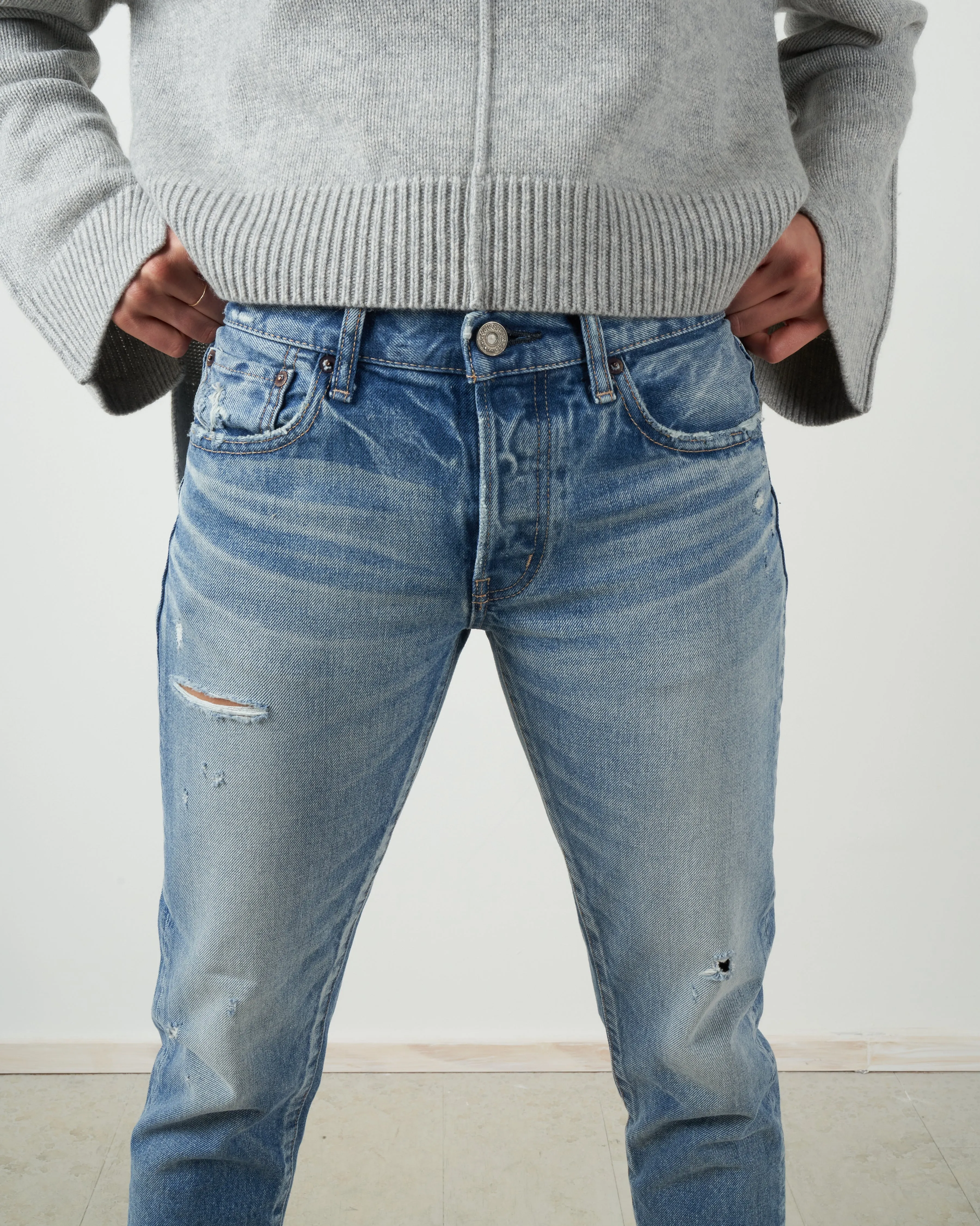 mv kelley tapered jean - light blue