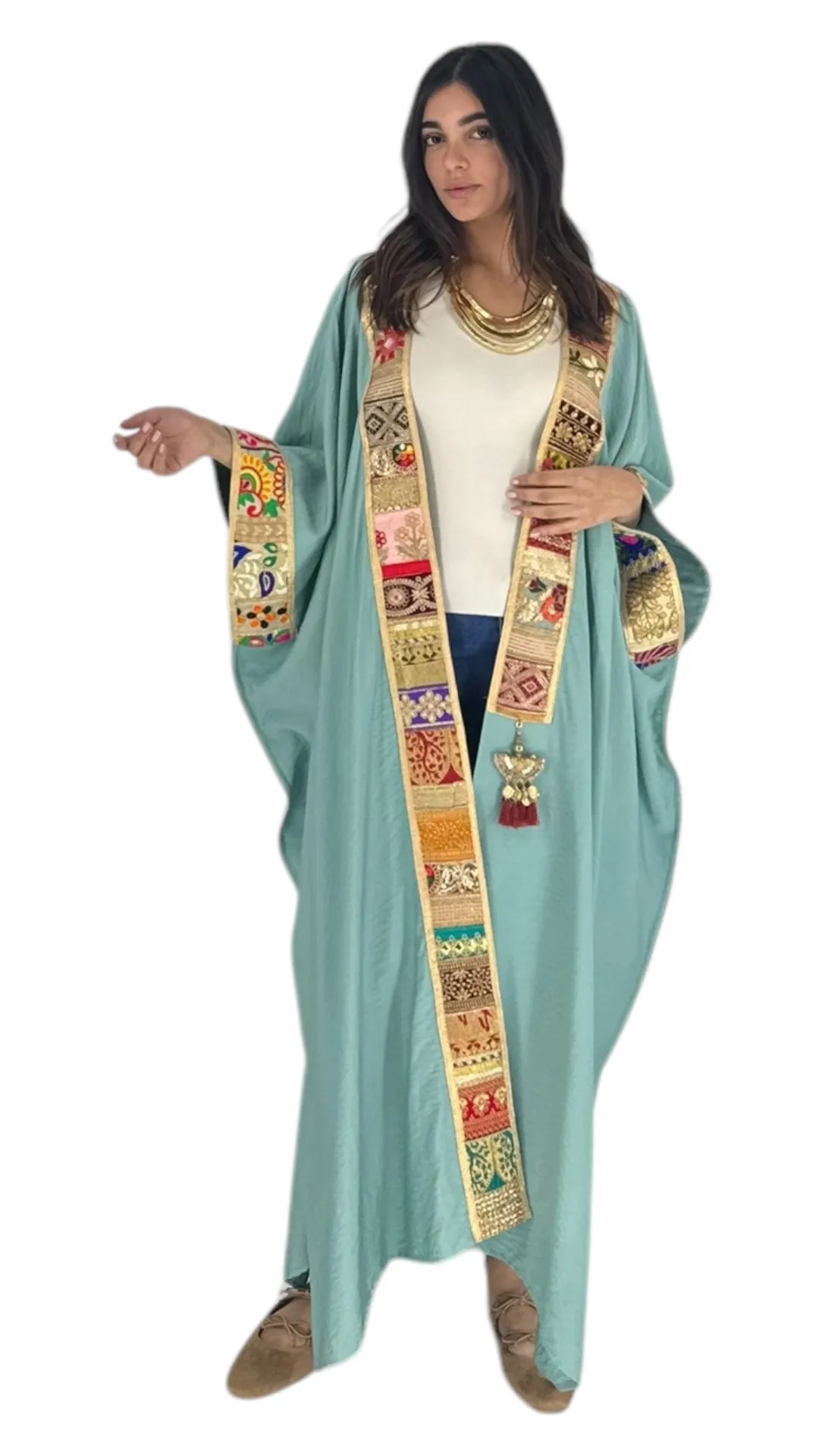Nadia green abaya