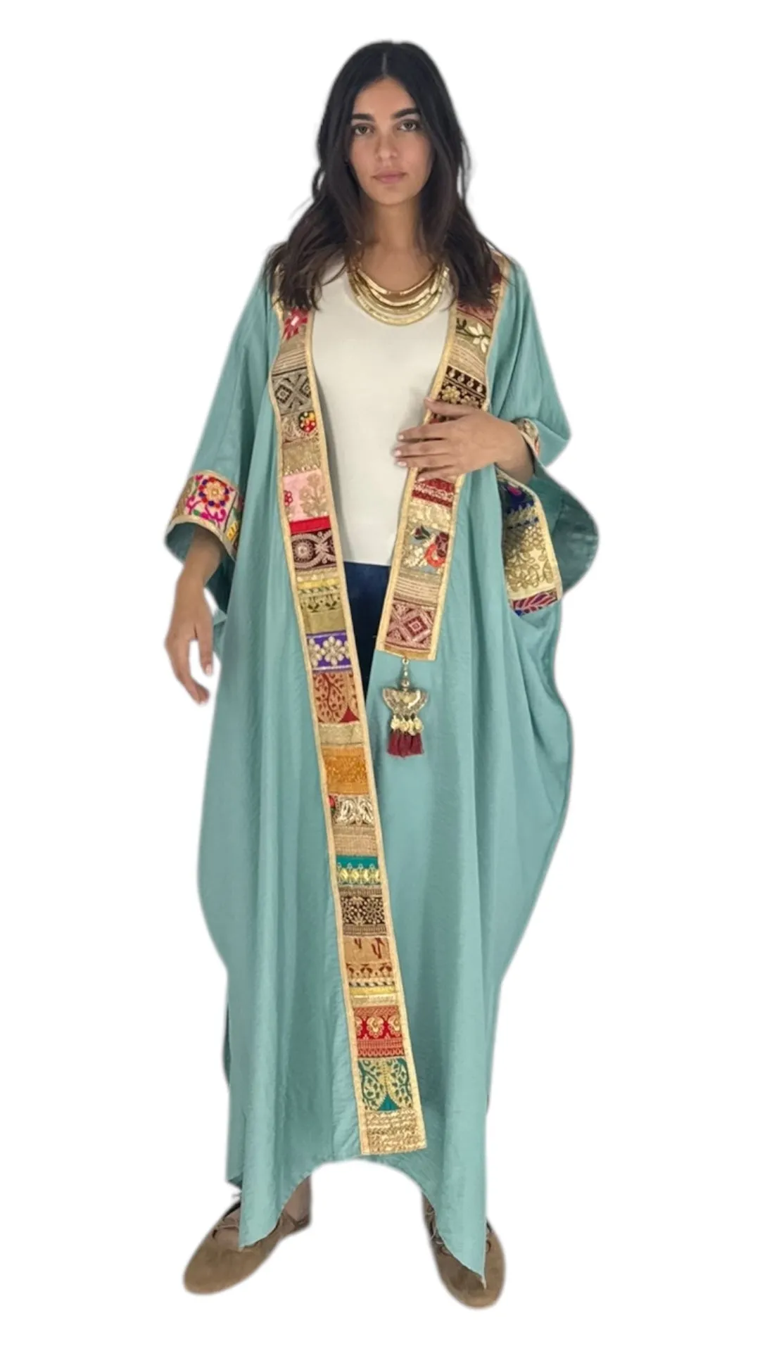 Nadia green abaya