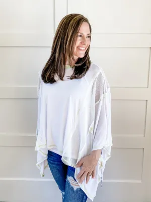NATALIE BOATNECK PONCHO