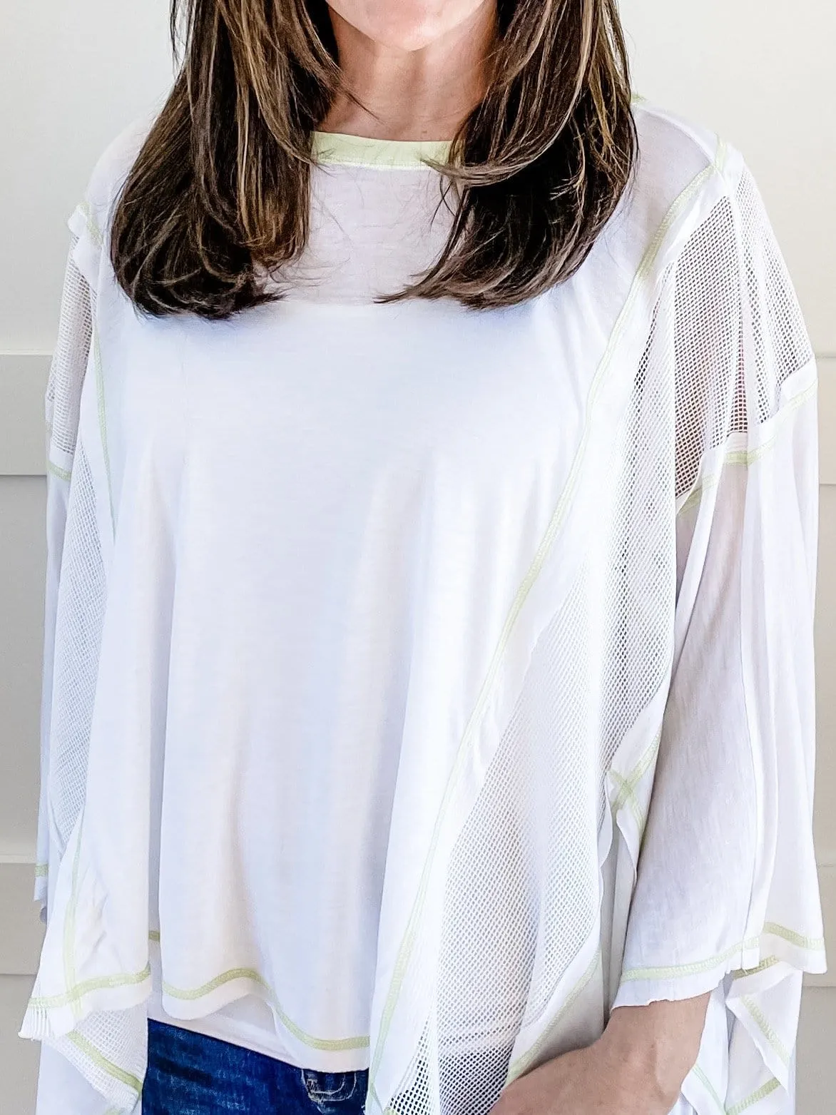 NATALIE BOATNECK PONCHO