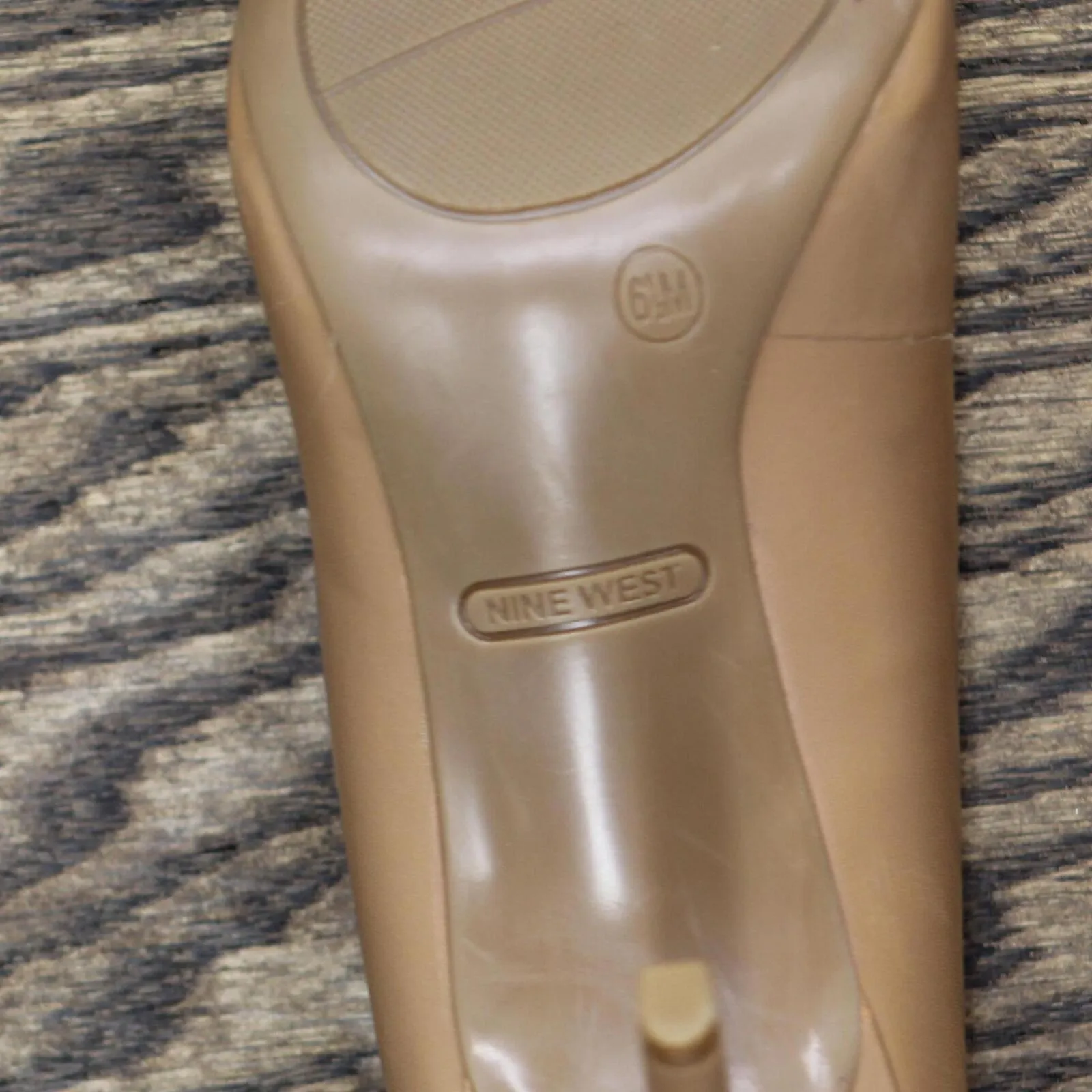 Nine West Women's Stiletto Heels Etta Pumps ETTANUDE Tan Brown 6.5M