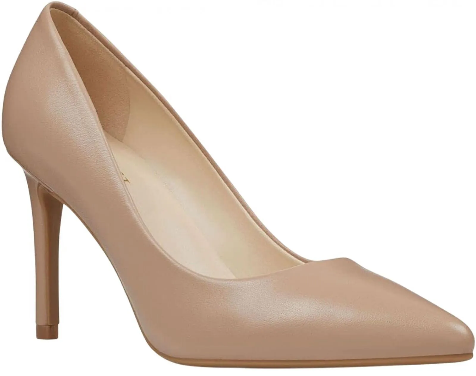 Nine West Women's Stiletto Heels Etta Pumps ETTANUDE Tan Brown 6.5M