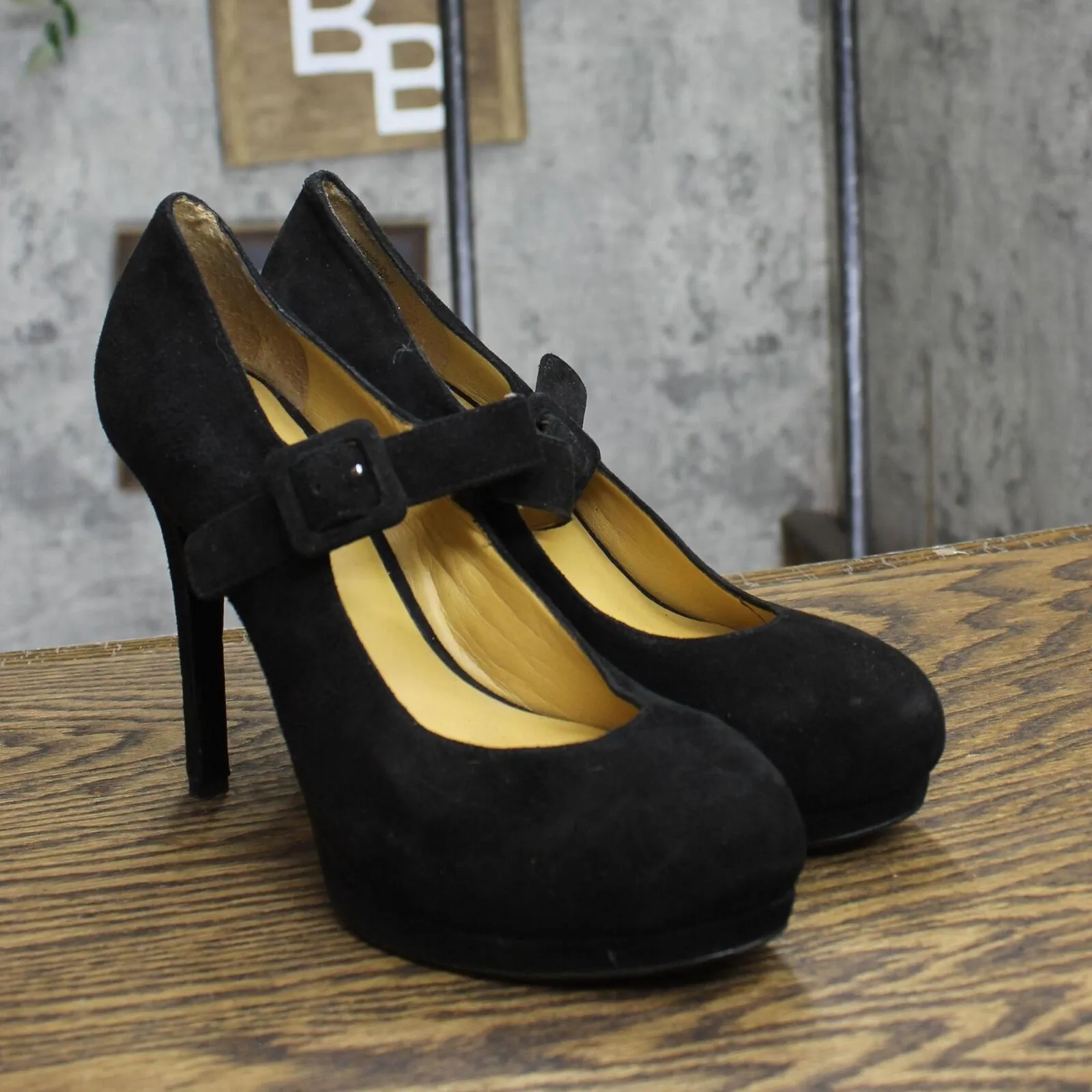 Nine West Womens Stiletto Suede Heels 1678b0964af61a Black 7M