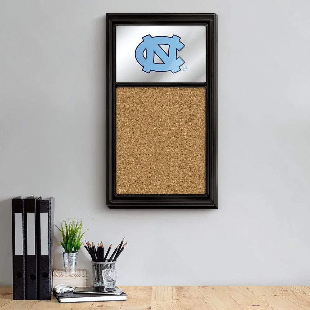 North Carolina Tar Heels: Mirrored Cork Note Board