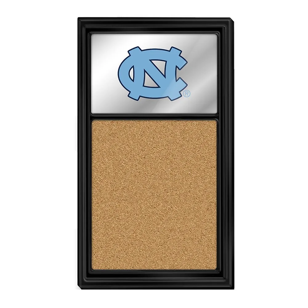 North Carolina Tar Heels: Mirrored Cork Note Board