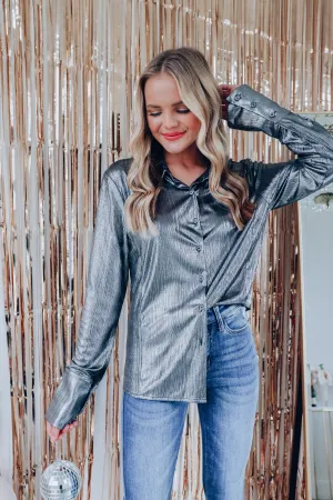 Not Your Average Button Up Shirt - Gunmetal