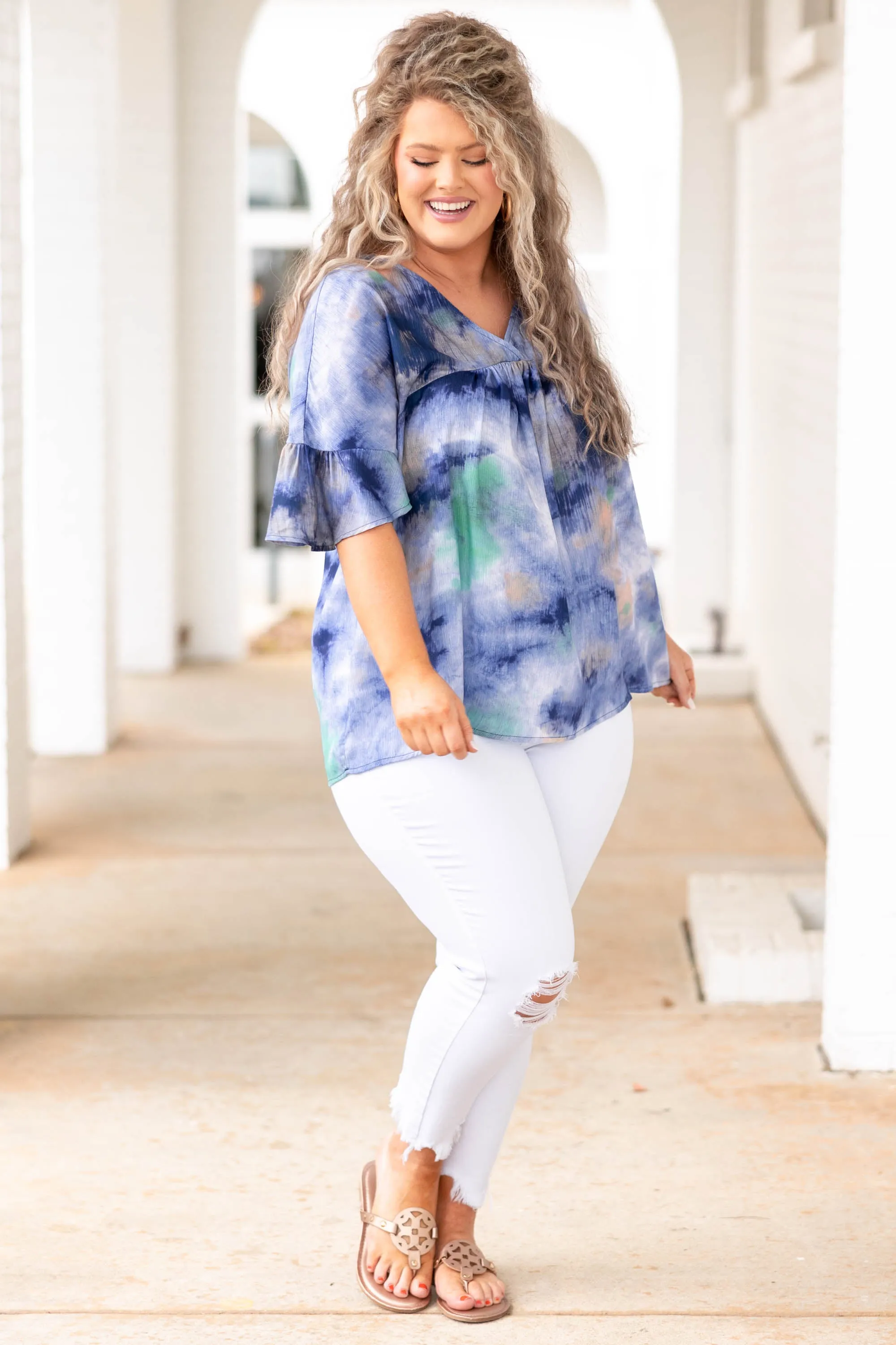 Ocean Eyes Top, Blue
